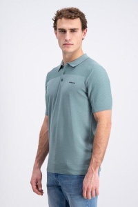 Gabbiano Polo ss knitted krux lagoon green