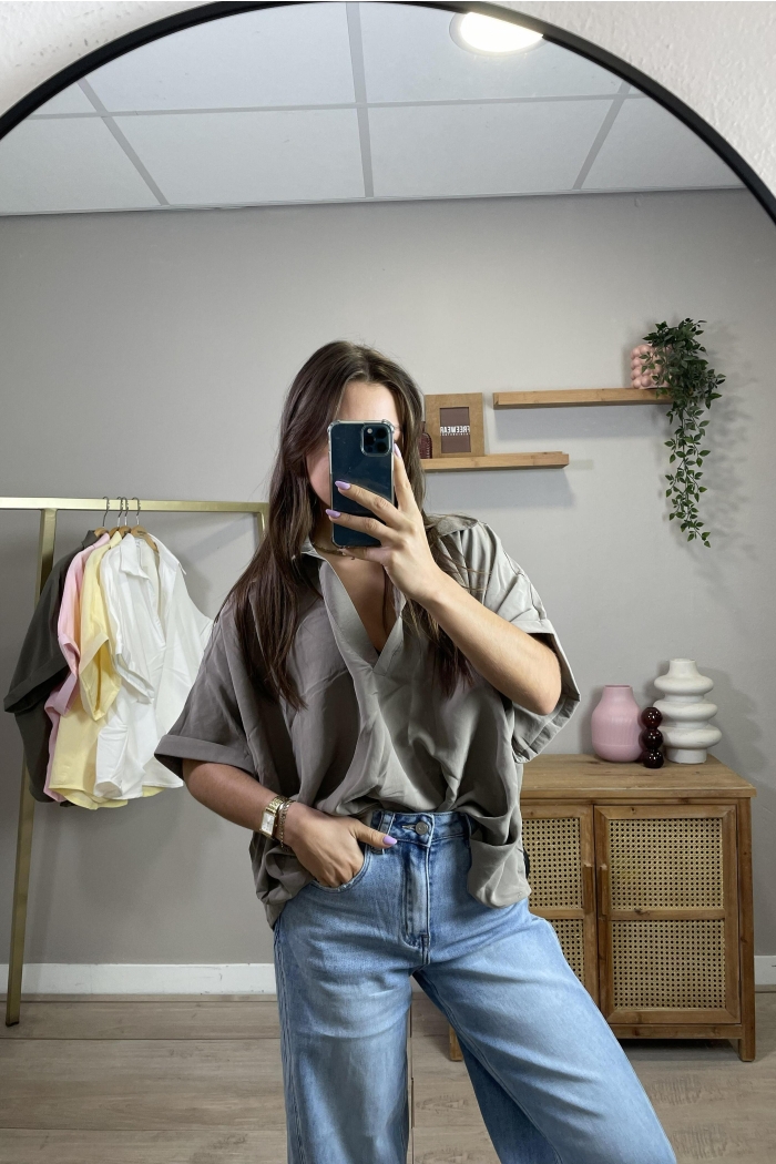 LIZ&JAZZ THE LABEL Blouse L&J taupe