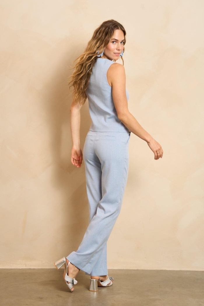 Lofty Manner Gilet Shirin blue