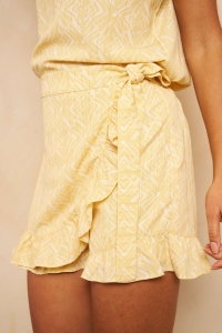 Lofty Manner Short Jazzy pyramid gold print