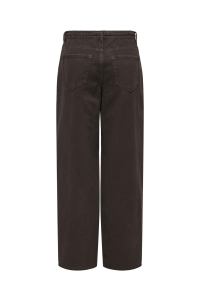 ONLY ONLGIANNA MW STRAIGHT DNM BROWN DNM: dark brown denim