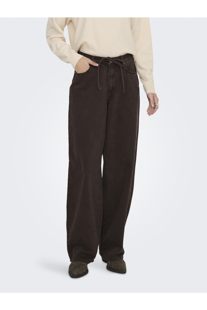 ONLY ONLGIANNA MW STRAIGHT DNM BROWN DNM: dark brown