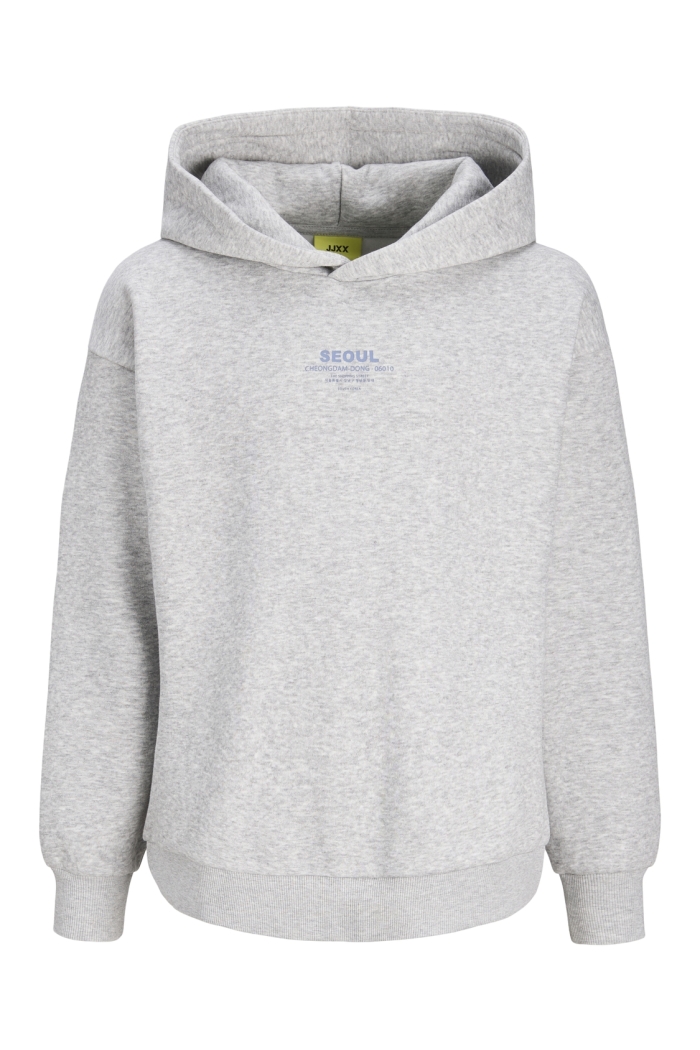 Jack and Jones JXNELLY LS HOOD SWT LN GRL light grey melange/seoul