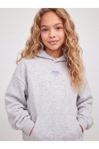 Jack and Jones JXNELLY LS HOOD SWT LN GRL light grey melange/seoul