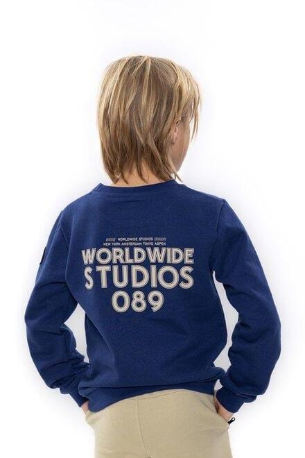 No Way Monday Kids Sweater Worldwide blue depths
