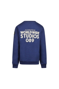 No Way Monday Kids Sweater Worldwide blue depths