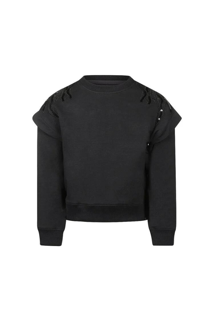 Koko Noko Kids Sweater pailletjes black