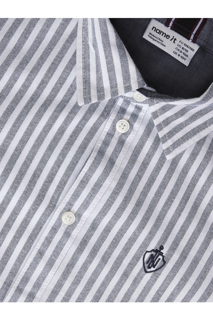 Name It NKMNEWSA LS SHIRT NOOS navy blazer/bright white