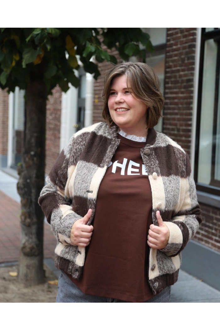 Phebe Leya Jas multi brown/multi