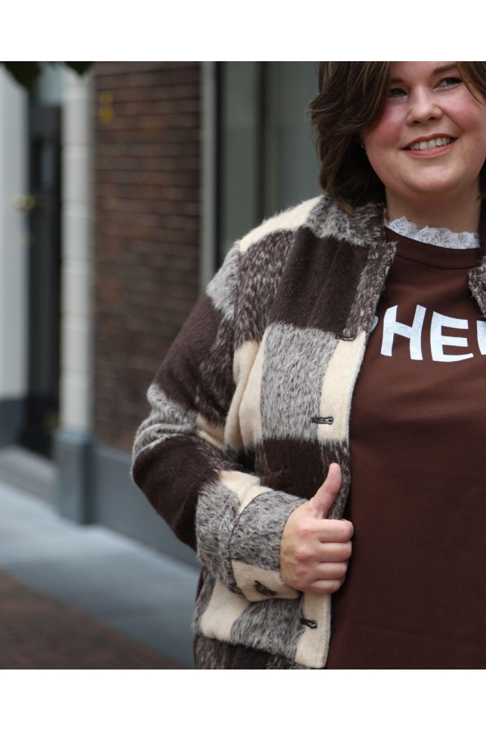 Phebe Leya Jas multi brown/multi