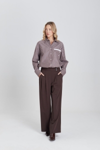 Phebe Jenny Blouse streep brown