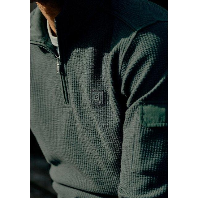 Gabbiano Jacquard stripe skipper highland green