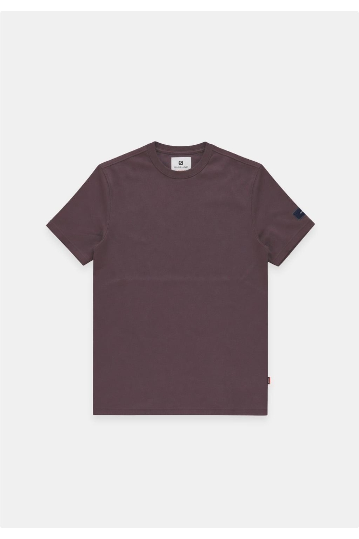 Gabbiano T-shirt interlock heavy burnt bordeaux