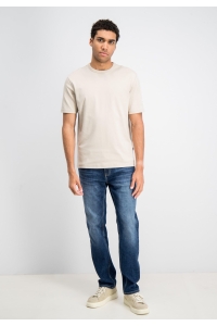 Gabbiano T-shirt interlock heavy coastal sand