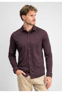 Gabbiano Jersey overhemd ls burnt bordeaux
