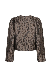 Lofty Manner Blouse Hedda jacquard taupe