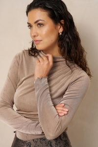 Lofty Manner Top Jimmie draped taupe