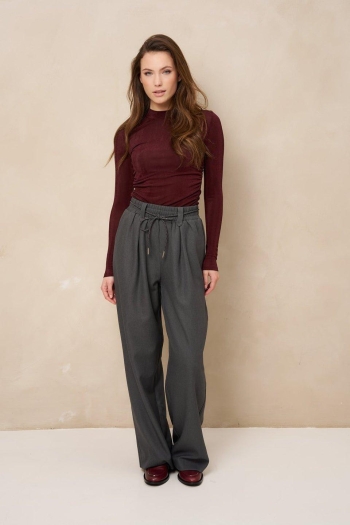 Lofty Manner dames topje burgundy Top Kelly