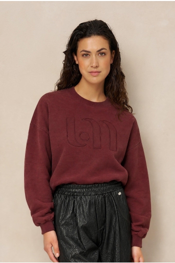 Lofty Manner dames sweater burgundy Sweater Kensi