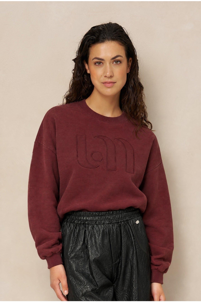 Lofty Manner Sweater Kensi burgundy