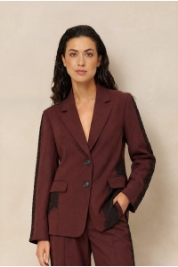 Lofty Manner Blazer Kae burgundy