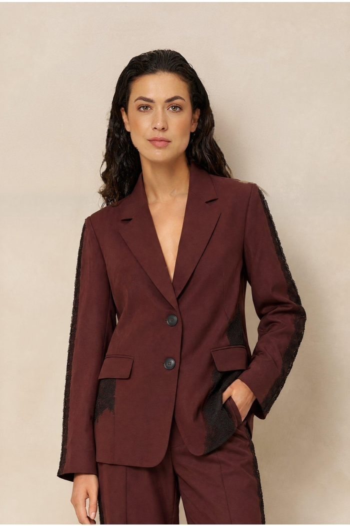 Lofty Manner Blazer Kae burgundy