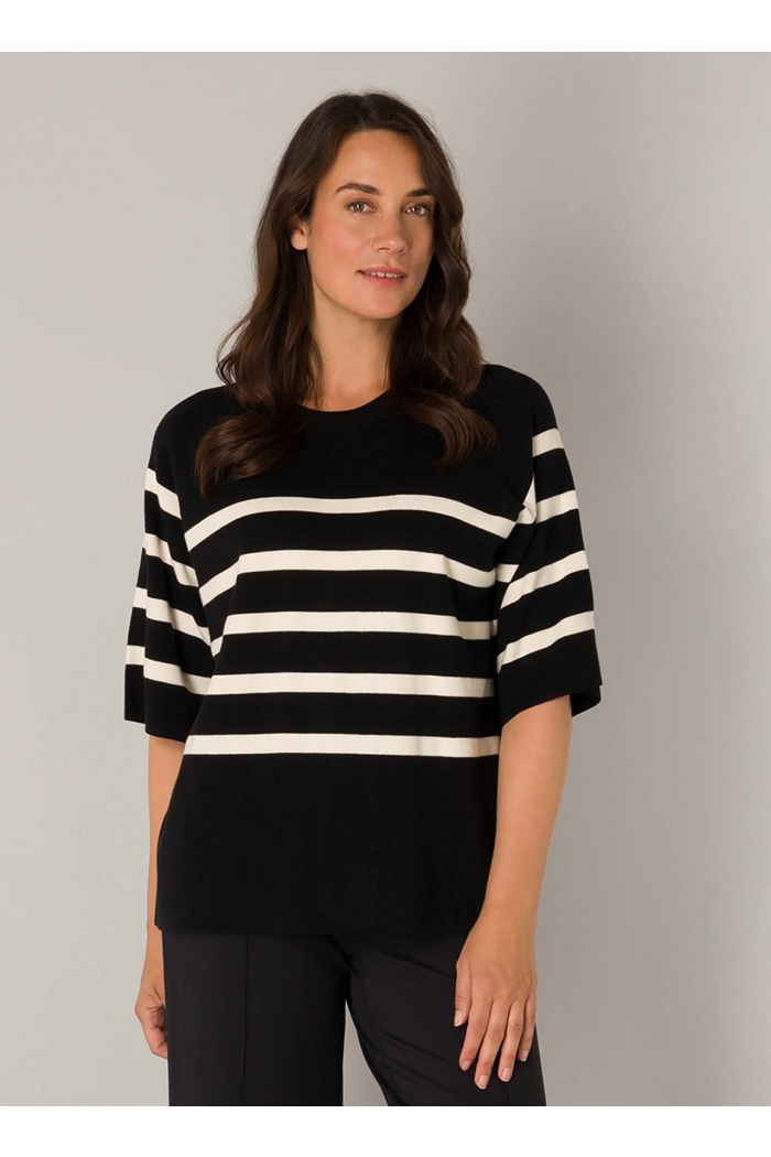 Yest Niki Pullover black/ecru