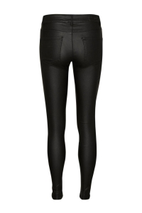 Vero Moda VMSEVEN NW SS SMOOTH COATED PANTS N: black/coated