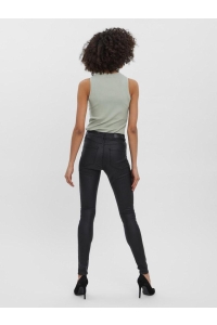 Vero Moda VMSEVEN NW SS SMOOTH COATED PANTS N: black/coated