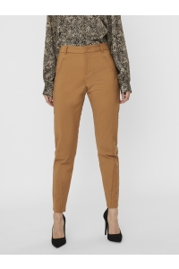 Vero Moda VMVICTORIA MR ANTIFIT ANKLE PANTS C: tobacco brown