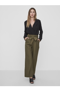Vero Moda VMKIM H/W WIDE LONG PANT D2-5 ivy green