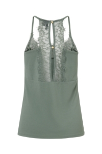 Vero Moda VMMILLA S/L LACE TOP COLOR laurel wreath