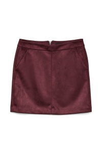 Vero Moda VMDONNA DINA FAUX SUEDE SHORT SKIRT: winetasting