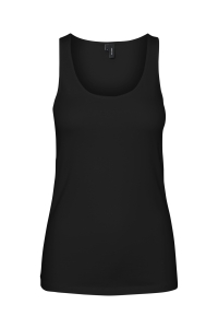 Vero Moda VMMAXI MY SOFT SHORT TANK TOP GA N: black