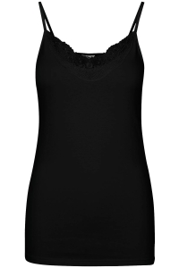 Vero Moda VMINGE LACE SINGLET JRS NOOS black