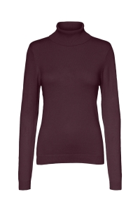 Vero Moda VMGLORY LS ROLLNECK BLOUSE NOOS winetasting