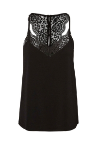 Vero Moda VMANA S/L LACE TOP NOOS black