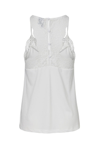 Vero Moda VMANA S/L LACE TOP NOOS snow white