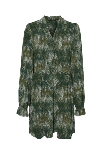 Vero Moda VMESTHER LS ABK DRESS GA AOP#7 pine grove/iva
