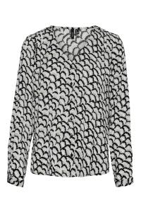 Vero Moda VMCISSY LS BUTTON TOP WVN LCS ash/cissy