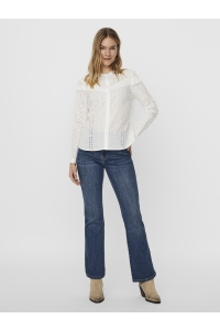 Vero Moda VMNORA L/S SHIRT NOOS snow white