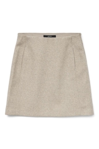 Vero Moda VMFORTUNEALLISON HW SHORT SKIRT GA : silver mink/melange