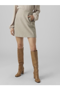 Vero Moda VMFORTUNEALLISON HW SHORT SKIRT GA : silver mink/melange