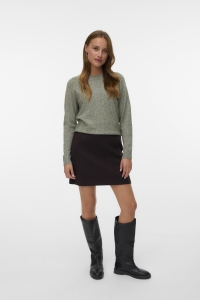 Vero Moda VMFORTUNEALLISON HW SHORT SKIRT GA : chocolate torte/melange