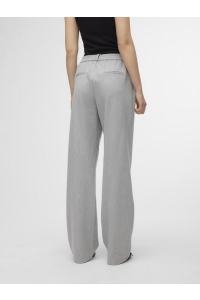 Vero Moda VMMAYA MW STRAIGHT SOLID PANT NOOS light grey melange
