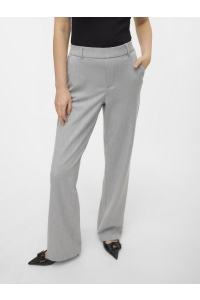 Vero Moda VMMAYA MW STRAIGHT SOLID PANT NOOS light grey melange