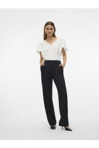 Vero Moda VMMAYA MW STRAIGHT SOLID PANT NOOS black
