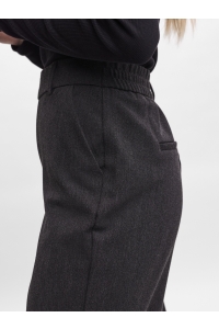 Vero Moda VMMAYA MW STRAIGHT SOLID PANT NOOS dark grey melange
