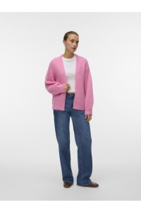 Vero Moda VMMAYBE LS OPEN CARDIGAN NOOS pink cosmos