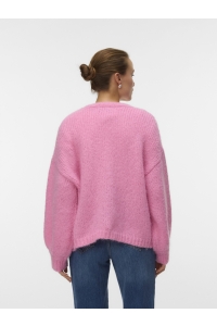 Vero Moda VMMAYBE LS OPEN CARDIGAN NOOS pink cosmos